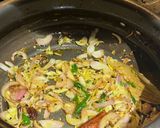 A picture of step 3 of Kwati (Nepalese Traditional Newari style mixed sprouted legumes soup).