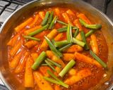 A picture of step 8 of Homemade Tteokbokki (Spicy Korean Rice Cakes).