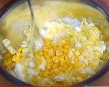 A picture of step 2 of Coleslaw salad with plant-based dressing.