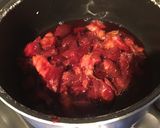 Une image de l'étape 2 de Compote de pêches de vigne au concentré de fruits et amandes.