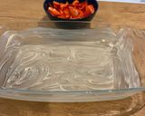 A picture of step 1 of Vegan Strawberry brownies.