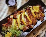 Foto langkah ke 7 dari resep CHICKEN TERIYAKI WITH HONEY LEMON SAUCE🍯🍋.