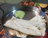 A picture of step 15 of Special Paneer Dosa with chutney.