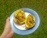 Foto del paso 6 de la receta: Papas rellenas de queso y acelga