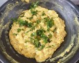 A picture of step 10 of Maharashtrian Pithala.