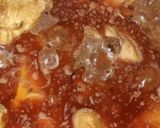 A picture of step 3 of Chicken Achari biryani.