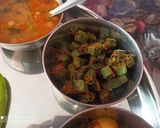 A picture of step 17 of Gujarati thali.