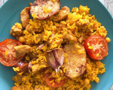 Foto del paso 7 de la receta: Arroz al horno de carne de pavo en sartén de hierro