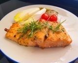Foto del paso 3 de la receta: Salmón en freidora de aire Cosori, agridulce con brotes de wasabi