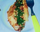 A picture of step 3 of Italian Grill Fish with Skin Potatoes Salad and thyme dill Sauce.