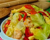 Foto langkah ke 7 dari resep Kubis Goreng Telur.