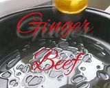 A picture of step 1 of Ginger Beef.