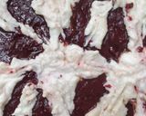 A picture of step 5 of Eggless Red velvet cream cheese brownies.
