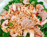 Hình bước làm 2 của món Gỏi rau má tôm thịt