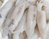 Hình bước làm 1 của món Bánh canh mực,giò sống và nấm