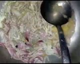 A picture of step 1 of Vegetables rice.