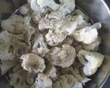 A picture of step 1 of Gobhi  Manchurian.