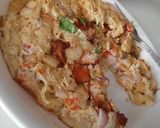 A picture of step 4 of Noodles frittata.