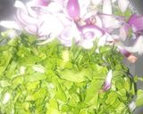 A picture of step 1 of Palak pakoda.