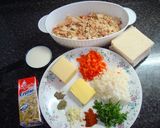 A picture of step 1 of Chupe de Jaibas Jon.