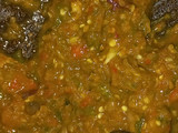 Sambal pencok Terong Hijau Bakar
