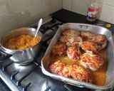 Foto del paso 5 de la receta: Bondiola de cerdo a la pizza con puré de calabaza