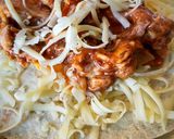A picture of step 5 of Bbq Fajita wraps with a twist 🤤.