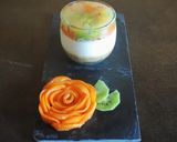 Foto del passaggio 12 della ricetta Cheesecake nel Bicchiere alla Ricotta e Panna con Kiwi e Albicocca