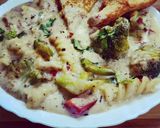 A picture of step 10 of White Sauce Pasta.