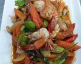 กุ้งผัดกะปิสะตอ วิธีทำสูตร 5 รูป