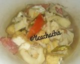 Foto langkah ke 6 dari resep Tumis Jamur-Tahu.