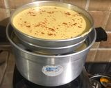 A picture of step 2 of Khatta dhokla.