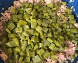 A picture of step 5 of Picadillo Soup with Nopales.
