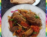 A picture of step 3 of Dum kabab.