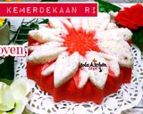 Foto langkah ke 9 dari resep Putu ayu jumbo versi merah putih.