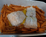 Foto del paso 2 de la receta: Salmón salvaje con boniatos especiados al horno