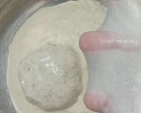 Foto langkah ke 3 dari resep Blue Spirulina Swirl Sourdough Bread.