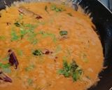 A picture of step 2 of Chicken 65 gravy.