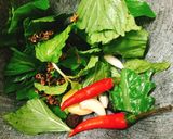 Hình bước làm 2 của món Muối Chẩm Chéo