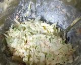 A picture of step 2 of Okonomiyaki with Okara Powder.