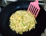 A picture of step 3 of Okonomiyaki with Okara Powder.