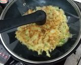 A picture of step 6 of Okonomiyaki with Okara Powder.