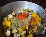 A picture of step 3 of कद्दू की सब्जी.