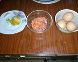 A picture of step 1 of Brown Rice and Egg sauce.