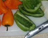A picture of step 3 of Sausage & Peppers Sandwich!!.