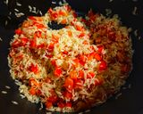 Mátrai borzaska paprikás rizzsel recept fázis 4 fotója