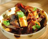 Hình bước làm 5 của món Mộc nhĩ kho đậu phụ