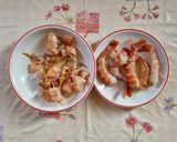 Foto del passaggio 2 della ricetta Gamberoni su crema di piselli