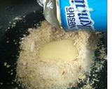 A picture of step 3 of RAGI-ALMOND Modak.