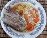 Húsleves sertésjavából recept fázis 4 fotója